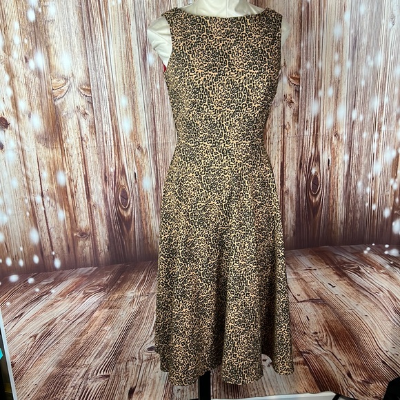 Tatyana Dresses & Skirts - Tatyana Vintage Retro Pinup Look A Line Animal Print Dress Medium